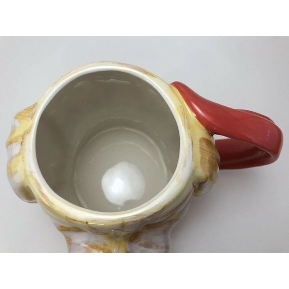 3D Golden Dog Head Ceramic Coffee Tea Mug Cup Tre Sorelle Studios Certified Intl - Picture 5 of 6